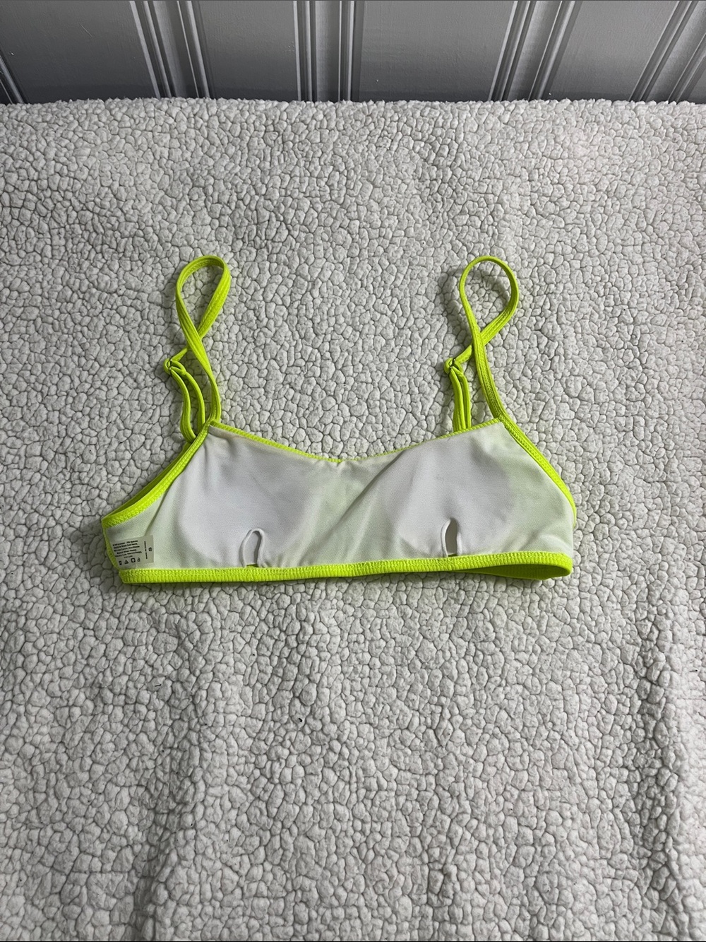 Neon Lime Ribbed Bikini Set - Picture 5 of 5